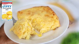 Moist amp Easy Jiffy Mix Corn Casserole Recipe  Thanksgiving Recipes [upl. by Alhsa]