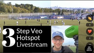 Veo Camera Hotspot Livestream Tutorial  5G Hack [upl. by Reidar]