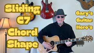 Sliding The Open C7 Chord Shape  Acoustic Guitar Lesson beginnerguitarlessons [upl. by Asina]