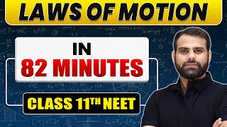 Complete LAWS OF MOTION in 82 Minutes  Class 11th NEET [upl. by Aniad]