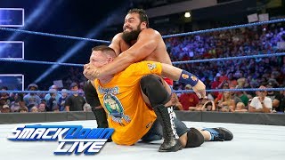 Rusev blindsides John Cena ahead of their Flag Match SmackDown LIVE July 18 2017 [upl. by Penrose74]