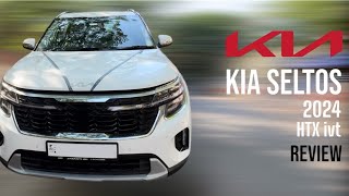 Kia Seltos 2024  HTX ivt  Walkaround  driving review  under 18 lakhs  panoramic sunroof [upl. by Adnahsal]