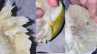 POMELO FRUIT PEELING SLICING AND CUTTING ASMR trending viral [upl. by Yeznil790]