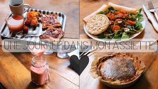 UNE JOURNÉE DANS MON ASSIETTE 🍵🍗 [upl. by Anilatsyrc]