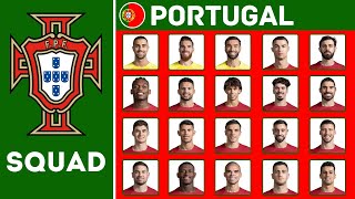 PORTUGAL Squad For International Friendlies March 2024  Portugal Squad  FootWorld [upl. by Oaks]