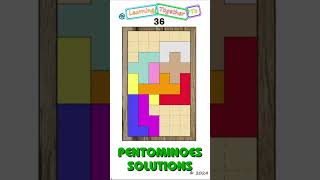 Not an image 36 Solution SETUP Pentominoes Math Puzzle mathchallenge Shorts puzzlegame [upl. by Enileda]