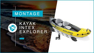 Comment monter votre kayak gonflable Intex explorer  Nautigamescom [upl. by Annekim]