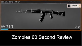 AK 74 Zombies Minute Review [upl. by Jacki678]