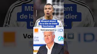 Pourquoi Mbappé est absent de la liste de Didier Deschamps [upl. by Deming]