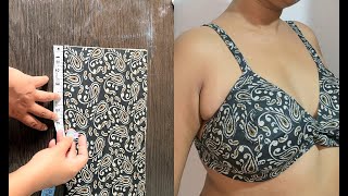 38 Size Bra Cutting and Stitching  Cotton Bra [upl. by Myke]