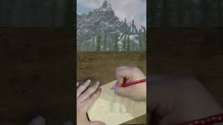 Revealing Skyrims Locations through Art  Bleak Falls Barrow Skyrim drawing ruins art sketch [upl. by Sosthena]