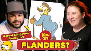 Animator Vs Cartoonist Draw Simpsons Characters From Memory • DrawOff [upl. by Hermann]