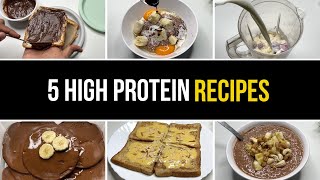 5 Easy amp Tasty Recipes using whey protein [upl. by Krysta]