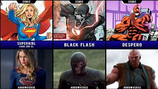 Comparison DC comics characters Vs Arrowverse [upl. by Tihom]