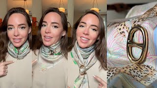 3 Ways to Wear the Hermès Chaine d’Ancre Scarf Ring [upl. by Annadiana]