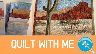 My First Landscape Quilt A Mini Quilt Tutorial [upl. by Sturrock]