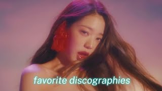 my favorite kpop discographies 🌷🤍 [upl. by Bernt]