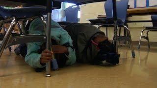 Earthquake Drill  Harvie Elementary School [upl. by Nostrebor]