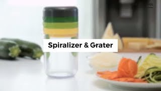 InnovaGoods Kitchen Foodies Spiralizer amp Grater [upl. by Lull892]