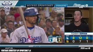 Tommy Edman On Perfect Bunt Dodgers Historic Game 4 Win Keys to Facing Padres Pitching amp More [upl. by Jarrell]