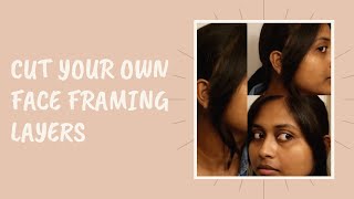 HOW TO CUT YOUR OWN FACE FRAMING LAYERS OR BANGS AT HOMEUSAMrs Messy Bun [upl. by Rayle]