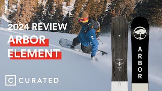 2024 Arbor Element Camber Snowboard Review  Curated [upl. by Hooge441]