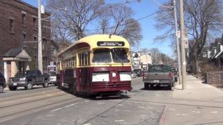 Toronto Heritage Streetcar on Kingston Road Toronto Transit Commission TTC [upl. by Ahsuas877]