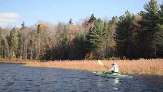 20241022 Kayaking amp foliage Sugar Hill Reservoir Goshen Dam Goshen VT [upl. by Hermon]