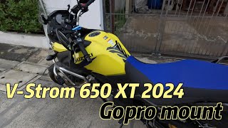 VStrom 650 XT 2024 Gopro mount [upl. by Binky]