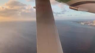 Sunset landing in Aruba with Divi Divi Air from Curaçao [upl. by Pavlish]