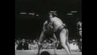 Dewanishiki vs Wakanohana  Aki 1961 出羽錦 対 若乃花 [upl. by Baniez]