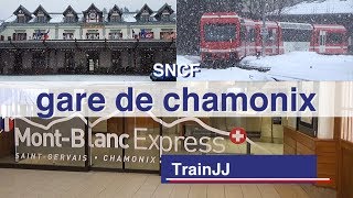 Gare de Chamonix Mont Blanc France  SNCF  Mont Blanc Express [upl. by Karlene]