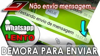 Mensagens Whatsapp demorando para enviar MESMO COM INTERNET  Guajenet [upl. by Alat198]