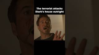 The terrorist attacks Stark’s house outright  Iron Man [upl. by Helse]