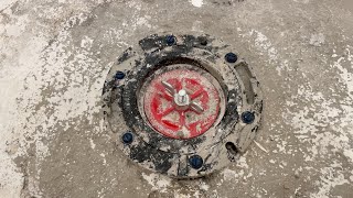 How to Attach Toilet Flange to the Concrete Floor [upl. by Monahon422]