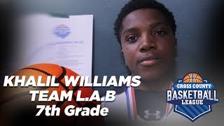 CCBL Player Profile  Khalil Williams  Team LAB [upl. by Latouche737]