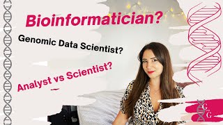 Bioinformatician vs Genomic Data Scientist what do these job names mean Genomics With Georgia [upl. by Charlot612]