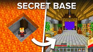 How To Build a HIDDEN Minecraft Base Under Lava [upl. by Wilmott259]