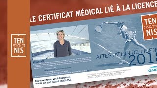 Le certificat médical lié à la licence plus facile et plus pratique   FFT [upl. by Nolham]