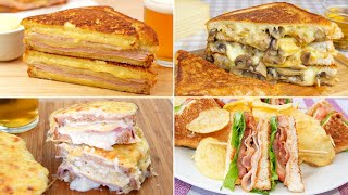 4 SÁNDWICHES IRRESISTIBLES  Fáciles Rápidos y Deliciosos [upl. by Oetomit]