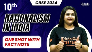 Nationalism in India ONESHOT with Fact Note  Class 10 SST  CBSE 2024 🔥 Suba maam [upl. by Nirrep]