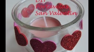 DIY Tutorial como hacer un porta velas para San Valentin Reciclaje [upl. by Namlas]