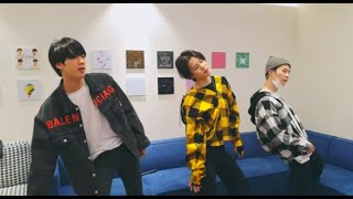 BTSs Jin Suga Jimin Dancing to Havana by Camila Cabello [upl. by Ingalls]