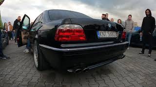 Bmw 740i sound exhaust straight pipe  cat back Fox [upl. by Shauna]