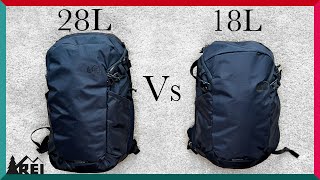 REI Ruckpack 28L vs 18L Feature Comparison  Which is the better buy [upl. by Ettellocin]