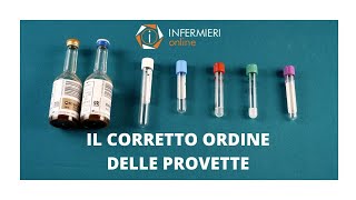 IL CORRETTO ORDINE DI RIEMPIMENTO DELLE PROVETTE IN UN PRELIEVO VENOSO  INFERMIERISTICA in 2 MINUTI [upl. by Odele]