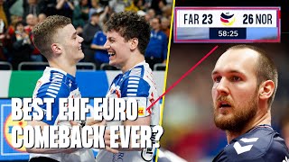 Crazy ending of the match 🤯  Faroe Islands vs Norway  Mens EHF EURO 2024 [upl. by Siloa582]