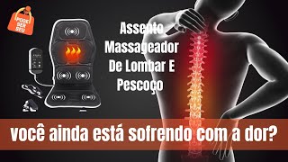 Assento Massageador De Lombar E Pescoço Almofada Cadeira [upl. by Liagiba]