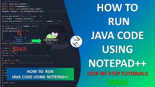 How to Run Java Programs With Notepad in Windows Tamil javacode  SM  Notepad Application [upl. by Naimaj]