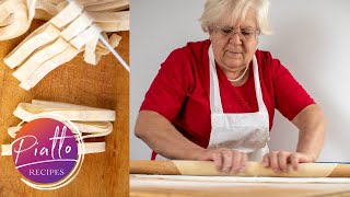 How to Make Homemade Pasta Without Machine  Italian Grandma Cooking [upl. by Henrieta]